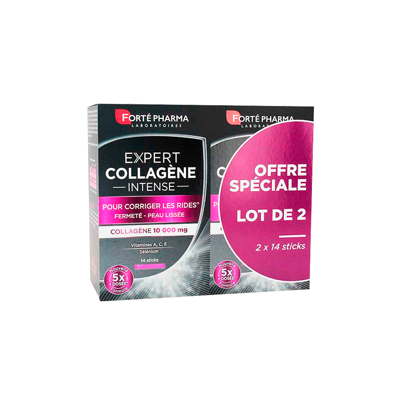 FORTÉ PHARMA Expert Collagène Intense | 2 boite * 14 sticks