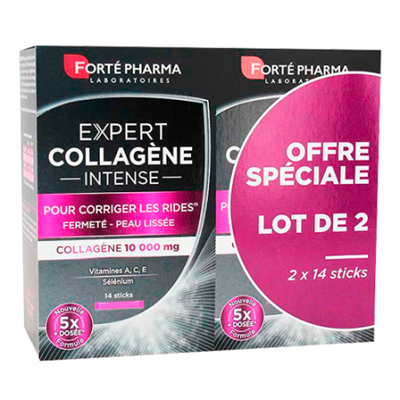 FORTÉ PHARMA Expert Collagène Intense | 2 boite * 14 sticks