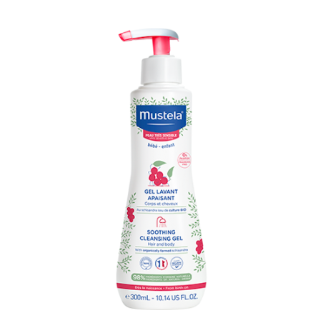 MUSTELA gel lavant apaisant corps et cheveux peau très sensible 300 ml