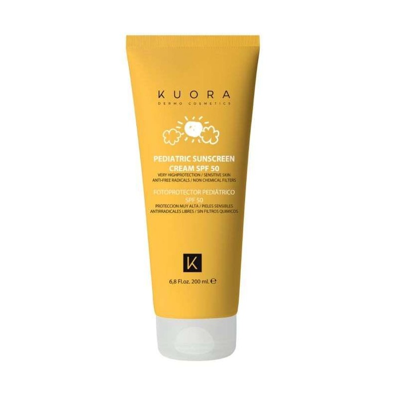 KUORA ECRAN SOLAIRE PEDIATRIQUE SPF 50 SANS FILTRES CHIMIQUES 200 ML