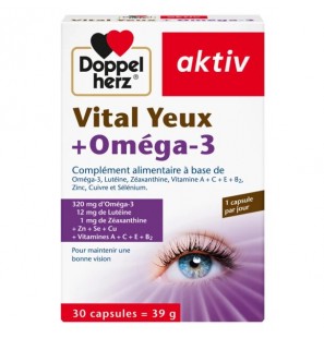 DOPPEL HERZ AKTIV VITAL YEUX +Oméga-3 | 30 Capsules