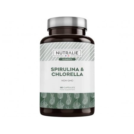 Nutralie Spirulina et Chlorella 180 Capsules