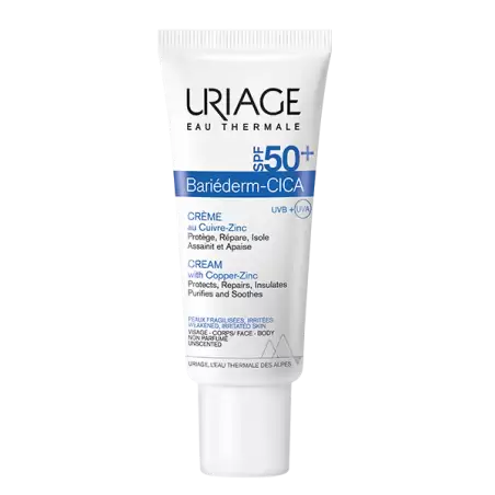 URIAGE BARIÉDERM-CICA crème spf 50+ au Cuivre Zinc | 40 ml