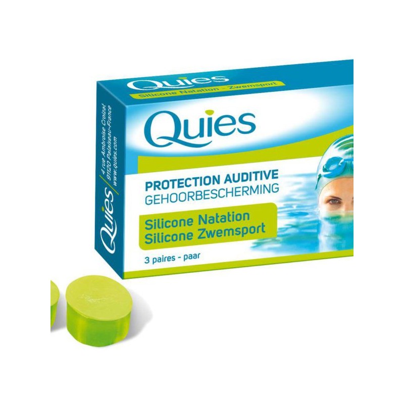 Quies silicone natation adulte B3 paires