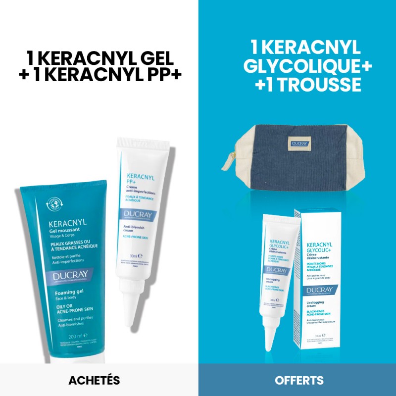 DUCRAY OFFRE KERACNYL GEL + KERACNYL PP+