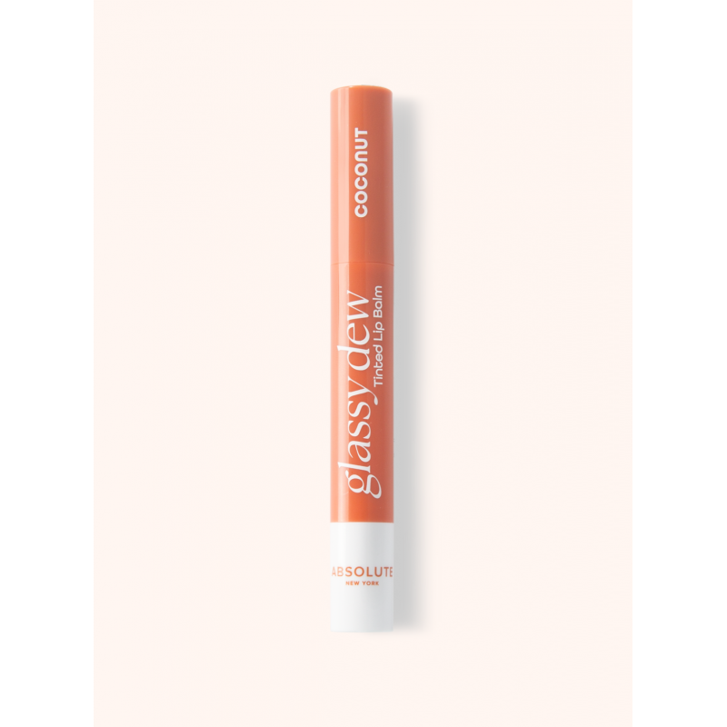 ABSOLUTE NEW YORK GLASSY DEW tinted lip balm coconut ref MLGD01