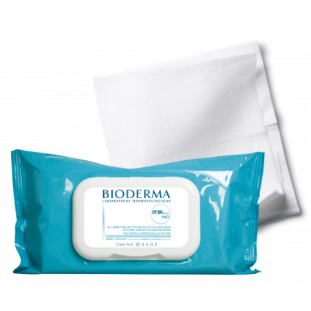 BIODERMA ABCDERM H2O lingettes | 60u