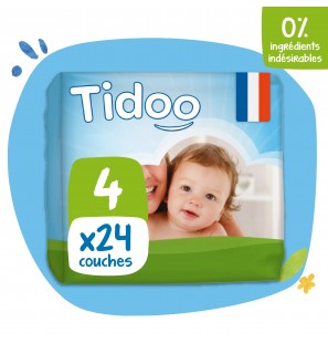 TIDOO Taille 4 (7-18kg) couches | 24 u