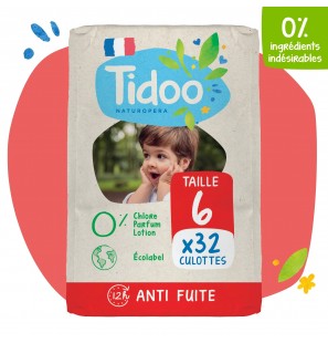 TIDOO culotte d’Apprentissage Taille 6 / 16-30Kg | 32 u