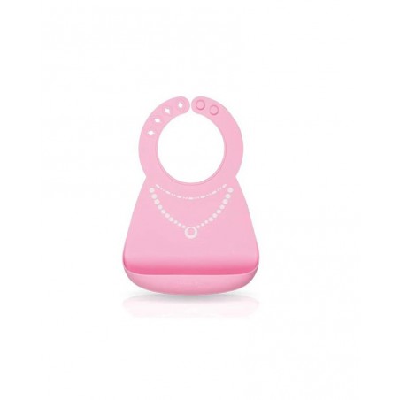 NUBY Bavoirs en silicone 3D motif Princesse - 3m+