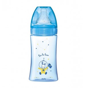 DODIE biberon initiation+ Bleu Cosmonaute 0-6M | 270 ml