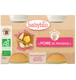 BABYBIO Poire de Provence 2 | 130G