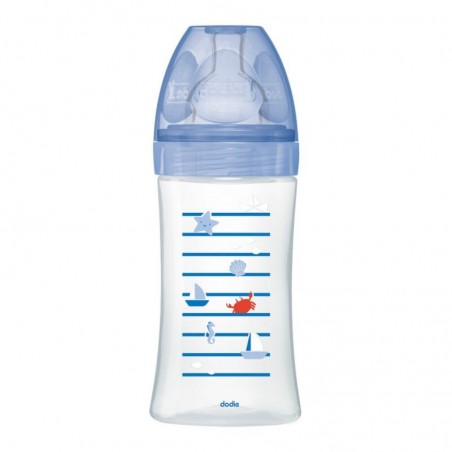 DODIE Sensation+ Biberons 0-6 mois baleine débit 2 - 270ml