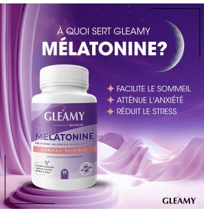 GLEAMY Super Mélatonine | 30 gélules