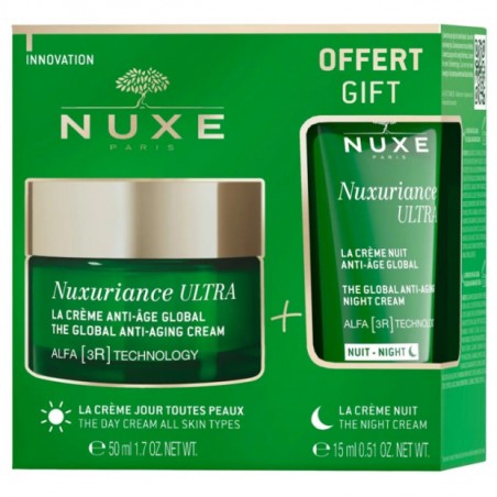 NUXE Kit Anti-Âge Global Nuxuriance Ultra La Crème 50ml + La Crème Nuit 15ml Offerte