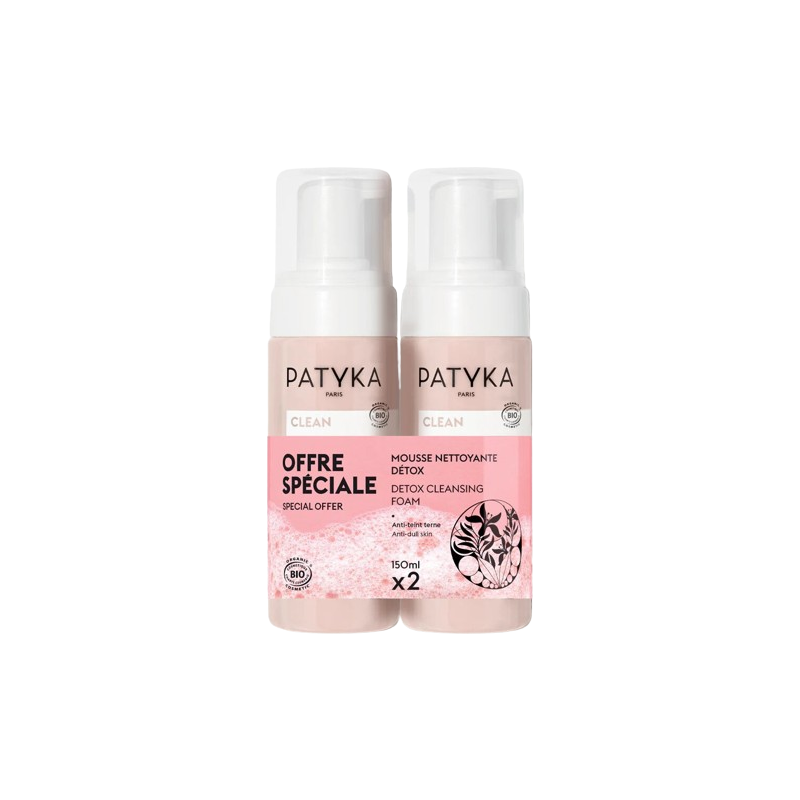 PATYKA duo mousse nettoyante détox *2 | 200ml