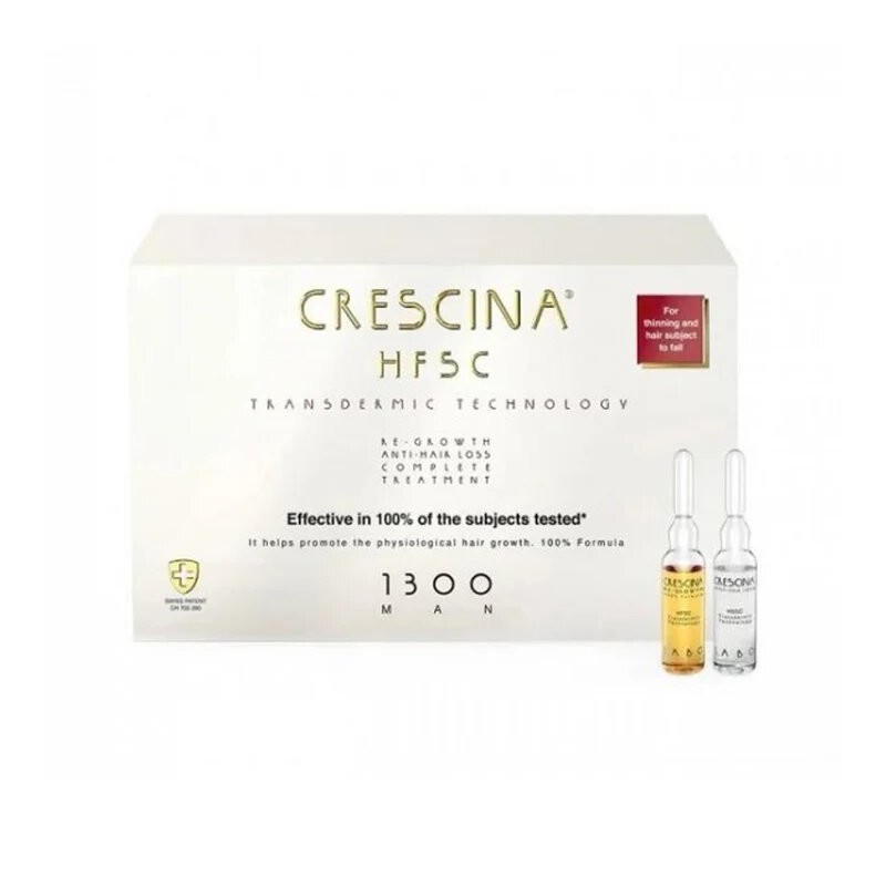 CRESCINA Transdermic 1300 Re-Growth and Anti-Hair Loss Homme