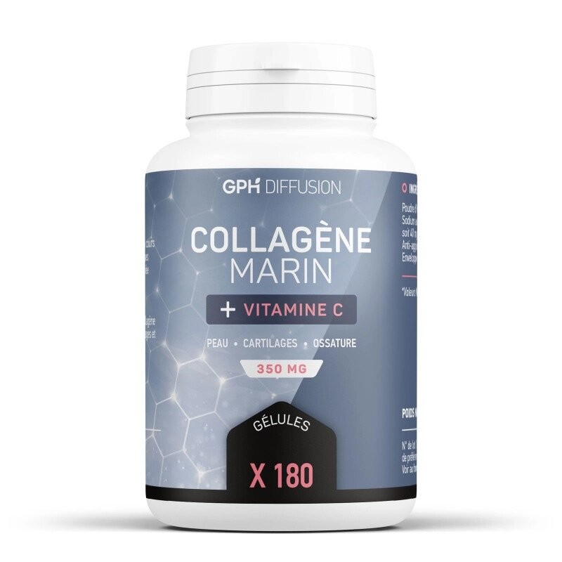 GPH DIFFUION Collagène Marin + Vitamine C 350 mg  | 180 gélules