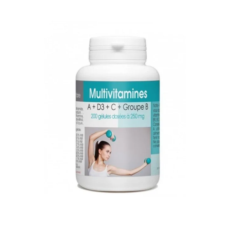 GPH DIFFUSION Multivitamine A+D3+C+GROUPE B 318 mg | 200 gélules