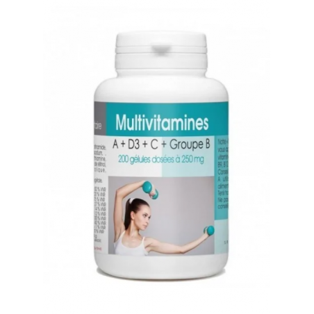 GPH DIFFUSION Multivitamine A+D3+C+GROUPE B 318 mg | 200 gélules