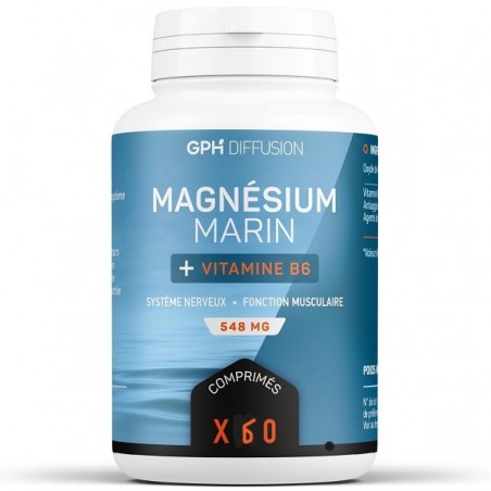 GPH DIFFUSION Magnésium Marin 548 mg | 60 comprimés