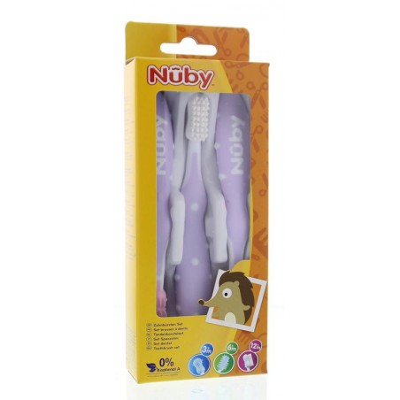 copy of NUBY SET BROSSE A DENTS -3MOIS +6MOIS +9MOIS