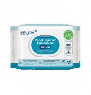 SALUSTAR Papier toilette humide 100 unités