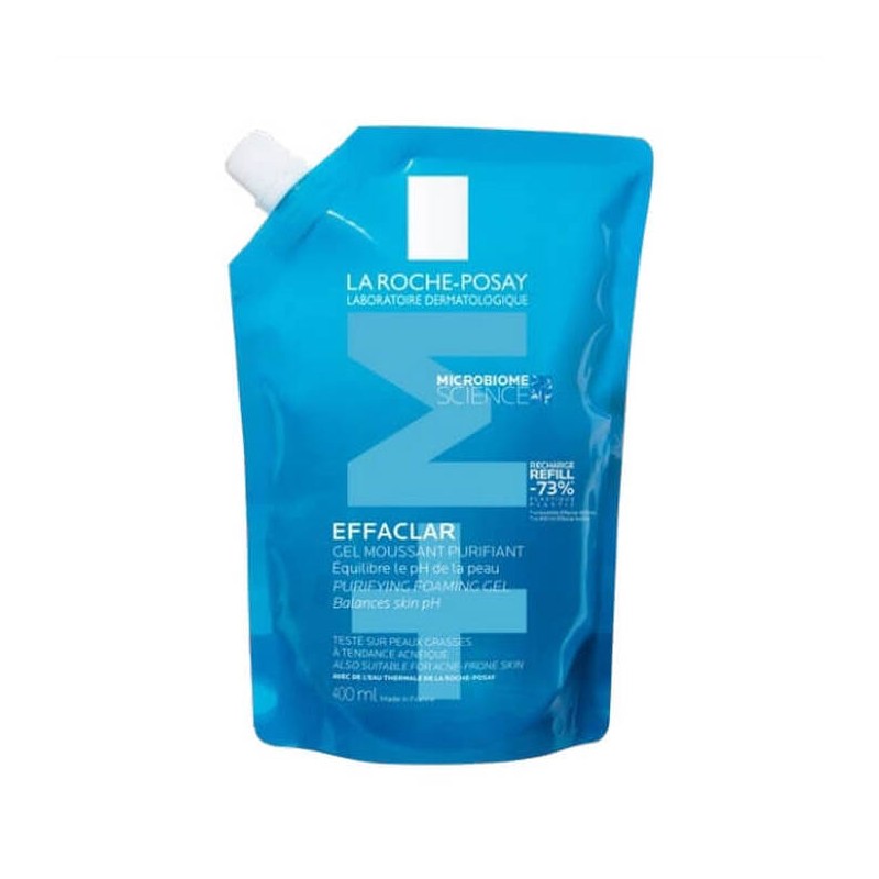 La Roche-Posay Effaclar Eco-Recharge Gel Moussant Peau Grasse Acnéique | 400ml