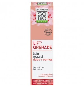 SO'BIO ETIC Lift'Grenade Soin Regard Rides + Cernes | 15 ml