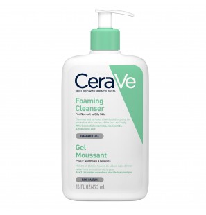 CeraVe Gel Moussant Nettoyant Peau Normale à Grasse | 473ml