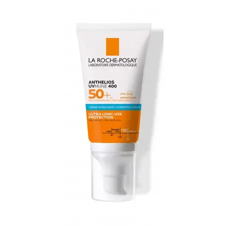 La Roche-Posay Anthelios UVMune 400 Crème Solaire Invisible | Peaux Sensibles Normales À Sèches | 50ml