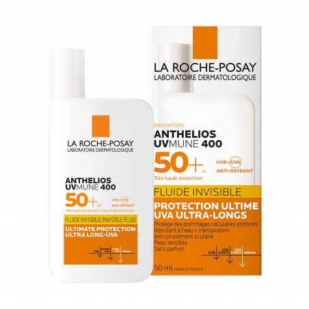 La Roche-Posay Anthelios UVMune 400 Fluide Invisible Solaire SPF50+ Peau Sensible | 50ml