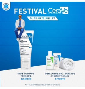 CeraVe Offre Crème Hydratante Visage Peau Normale à Sèche | 52ml