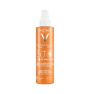 VICHY Capital Soleil Spray Fluide Invisible Protection Cellulaire spf 50+ | 200 ml