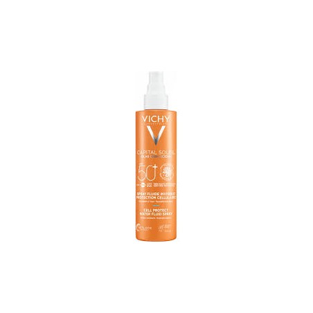 VICHY Capital Soleil Spray Fluide Invisible Protection Cellulaire spf 50+ | 200 ml
