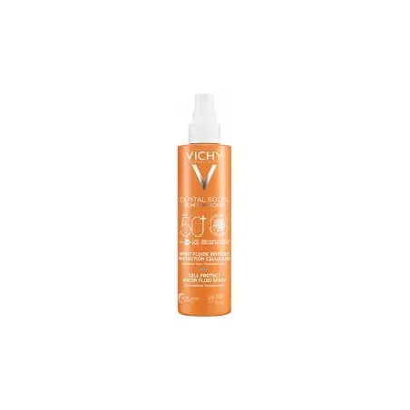 VICHY Capital Soleil Spray Fluide Invisible Protection Cellulaire spf 50+ | 200 ml