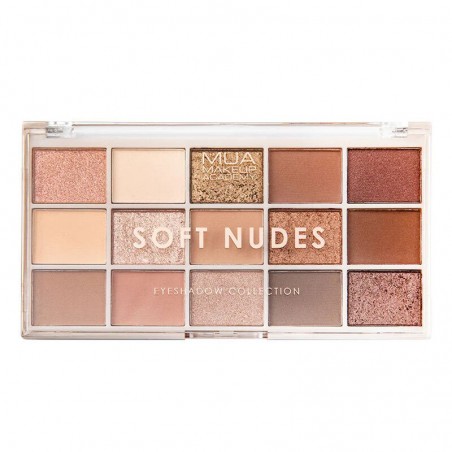 MUA 15 SHADE EYESHADOW PALETTE - SOFT NUDES