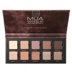 MUA VELVET NUDES 10 SHADE EYESHADOW PALETTE
