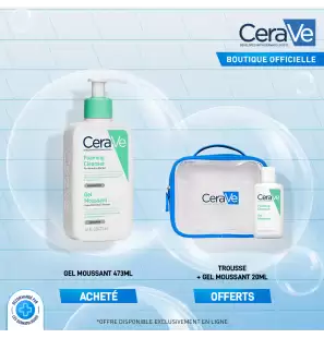 CeraVe Offre Gel Moussant Nettoyant Peau Normale à Grasse | 473ml