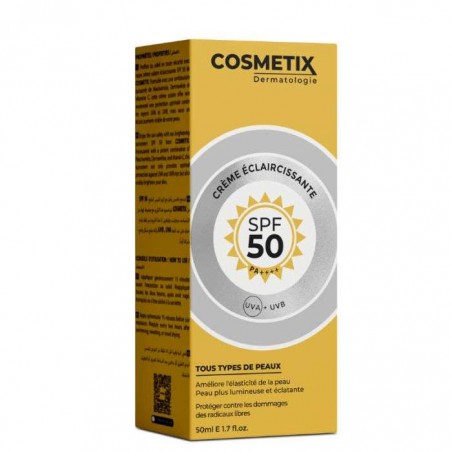 COSMETIX DERMATOLOGIE soin 2 en 1 éclaircissant SPF50 50ml