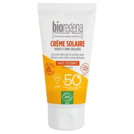 BIOREGENA CREME SOLAIRE Visage et Zones Délicates | 40ml