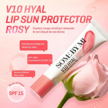 SOME BY MI V10 HYAL LIP SUN PROTECTOR ROSY | 7 ML