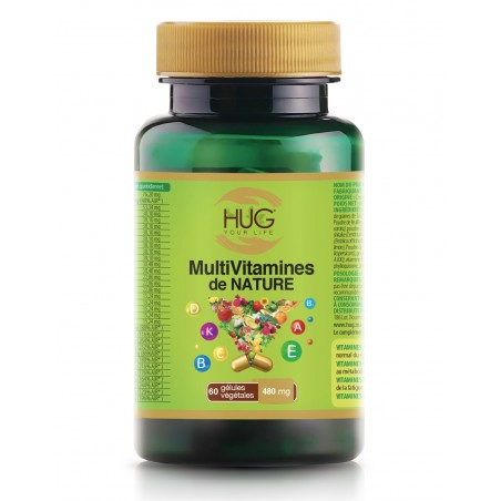 HUG NATURE MULTIVITAMINES 60 GELULES