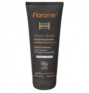 FLORAME homme Gel douche et shampoing 2 en 1 Bois frais | 200 ml