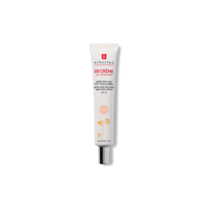 ERBORIAN BB Crème au Ginseng Clair Spf 20 | 40 ml