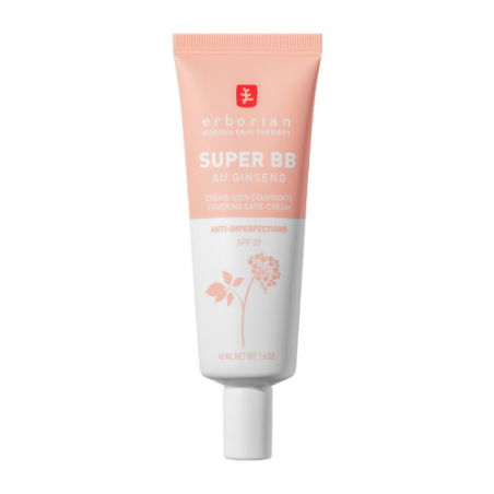 ERBORIAN Super BB crème au Ginseng Clair crème couvrante anti-imperfections | 40 ml