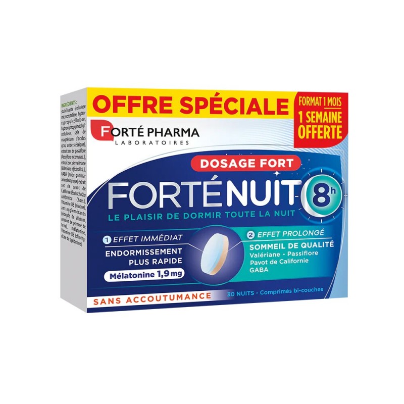 FORTÉ PHARMA Offre Forté Nuit 8H | 30 comprimés