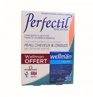 PERFECTIL PACK TRIPLE ACTION 30 comprimés + WELLMAN Original Offert