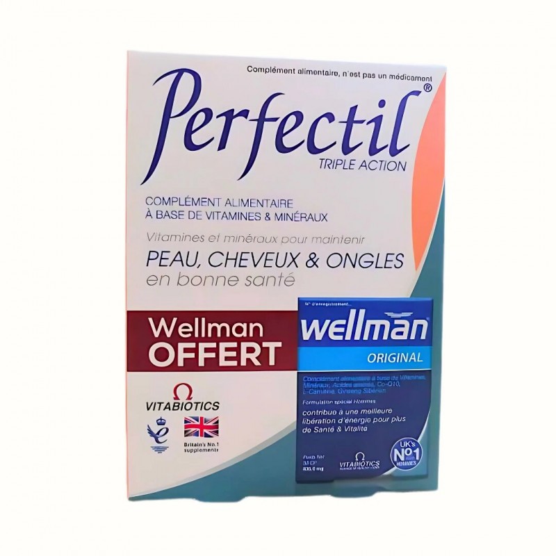 PERFECTIL PACK TRIPLE ACTION 30 comprimés + WELLWOMEN Original Offert