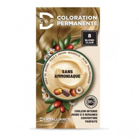 D-CAP COLORATION PERMANENTE N8 BLOND CLAIR